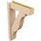 Ekena Millwork 6-in W x 20-in D x 32-in H Funston Block Rough Cedar Woodgrain TimberThane Outlooker, Primed Tan OUTUR060X20X32FST44RCPR - alternate 6